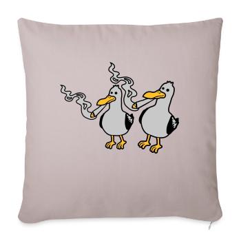 2 Amis Stoner Seagull - Housse de coussin décorative 45 x 45 cm - taupe clair - Devant