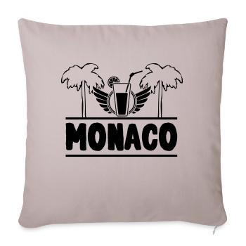 Monaco - Sofakissenbezug 45 x 45 cm - helles Taupe - Vorne