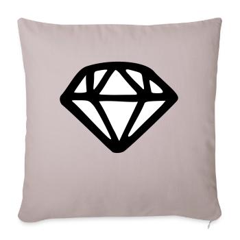 oxy2My - Housse de coussin décorative 45 x 45 cm - taupe clair - Devant