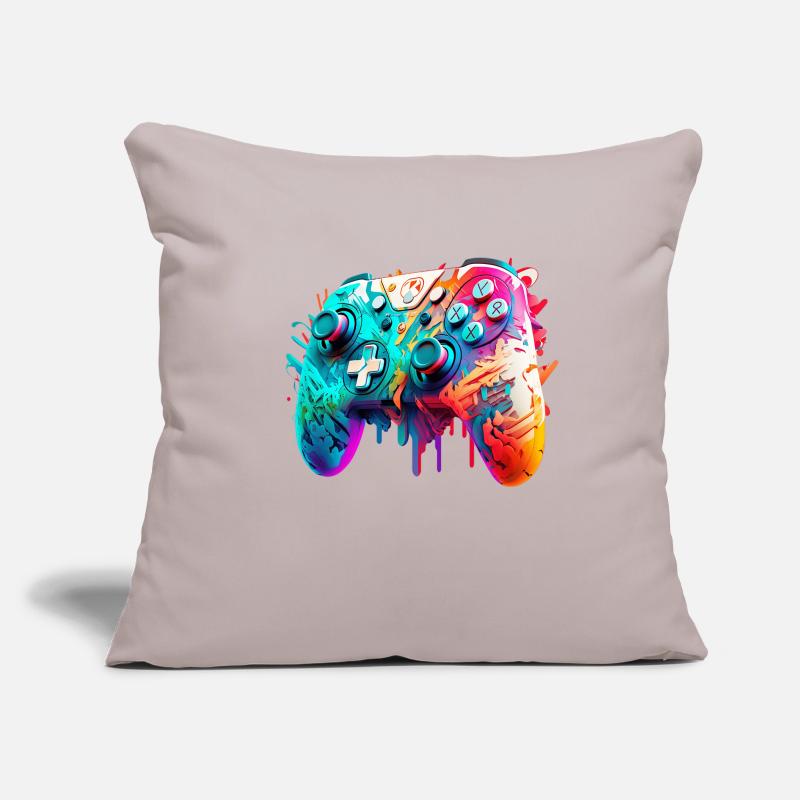 Neon Gaming Controller / Kontroller Sofakissenbezug 45 x 45 cm