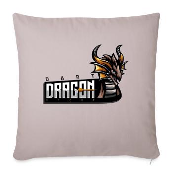 Dragon de sport de fléchettes - Housse de coussin décorative 45 x 45 cm - taupe clair - Devant