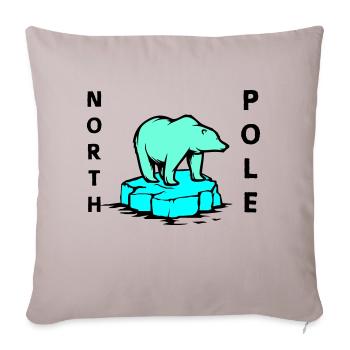 eisbär north pole - Sofakissenbezug 45 x 45 cm - helles Taupe - Vorne