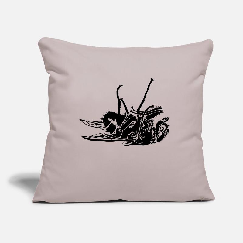 mouche morte Housse de coussin décorative 45 x 45 cm