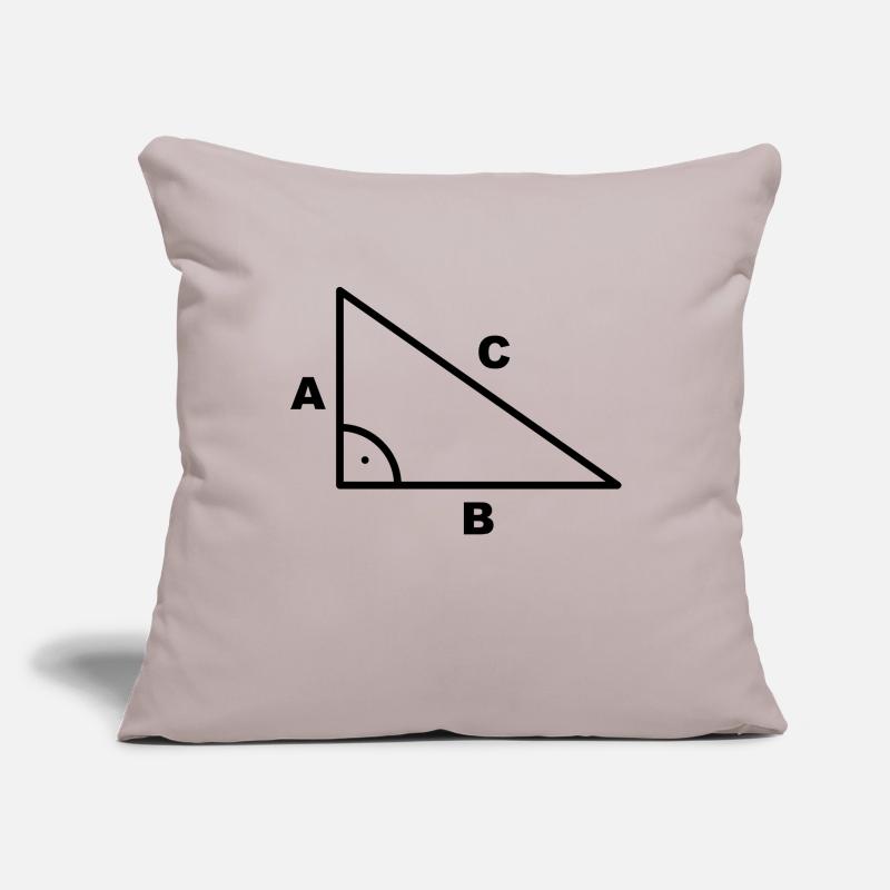 Symbole - triangle - Math à angle droit Housse de coussin décorative 45 x 45 cm