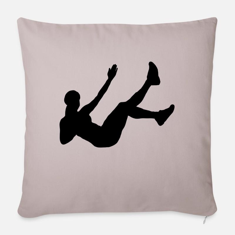 Fitness - Housse de coussin décorative 45 x 45 cm - taupe clair