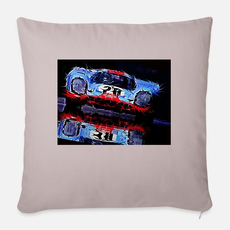 Motor Racing - Sofakissenbezug 45 x 45 cm - helles Taupe
