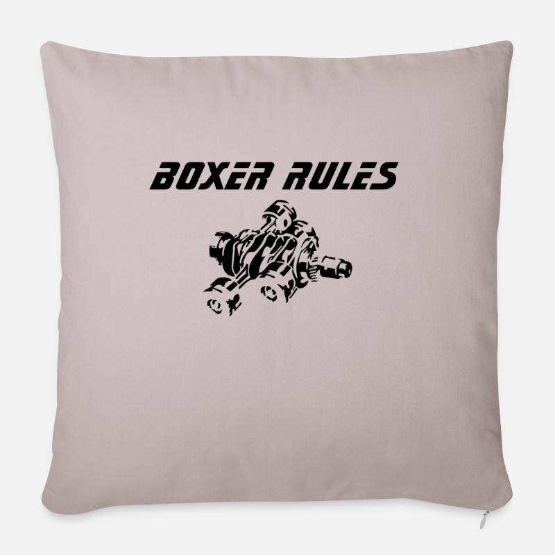Boxer Rules - Sofakissenbezug 45 x 45 cm - helles Taupe