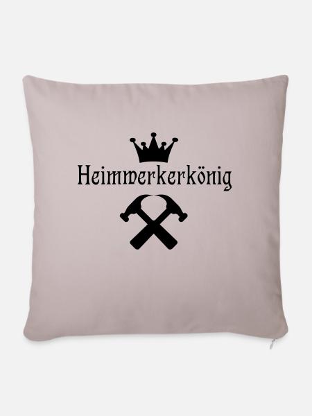 Heimwerkerkönig - Sofakissenbezug 45 x 45 cm - helles Taupe