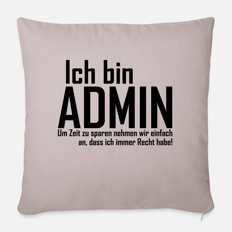 admin - Sofakissenbezug 45 x 45 cm - helles Taupe