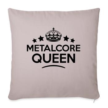 metalcore queen keep calm style copy - Sofa pillowcase 17,3'' x 17,3'' (45 x 45 cm) - light taupe - Front