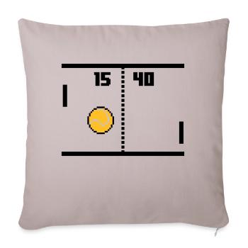 Retro Tennis - Sofa pillowcase 17,3'' x 17,3'' (45 x 45 cm) - light taupe - Front