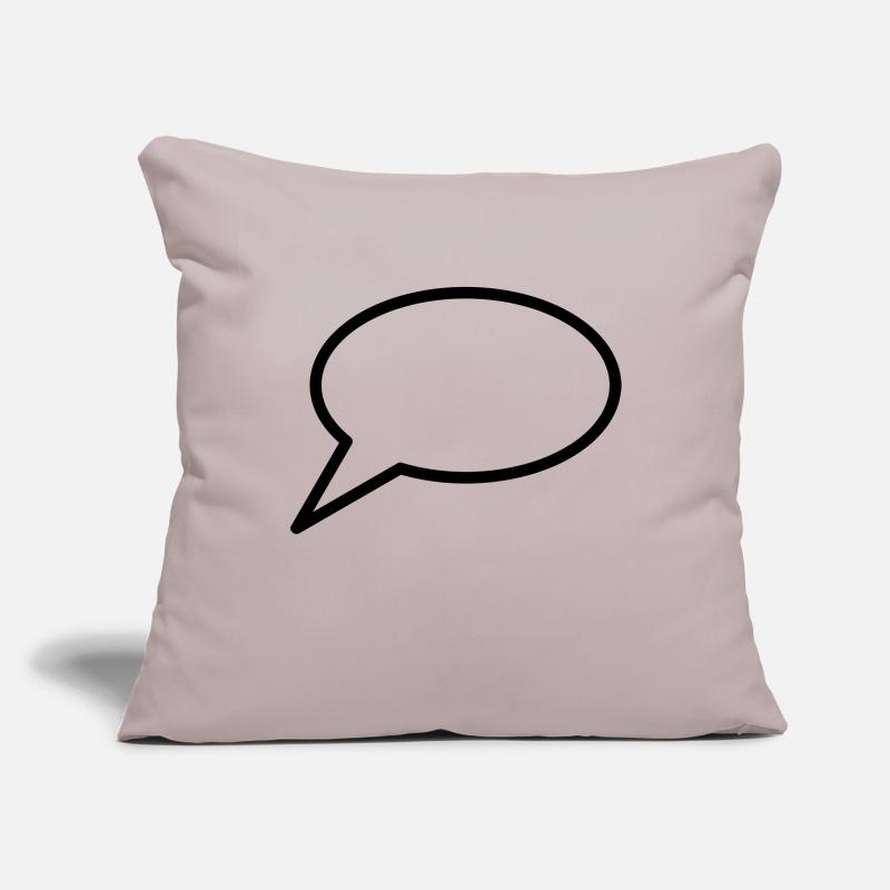 Speech bubble icon to personalize Sofa pillowcase 17,3'' x 17,3'' (45 x 45 cm)