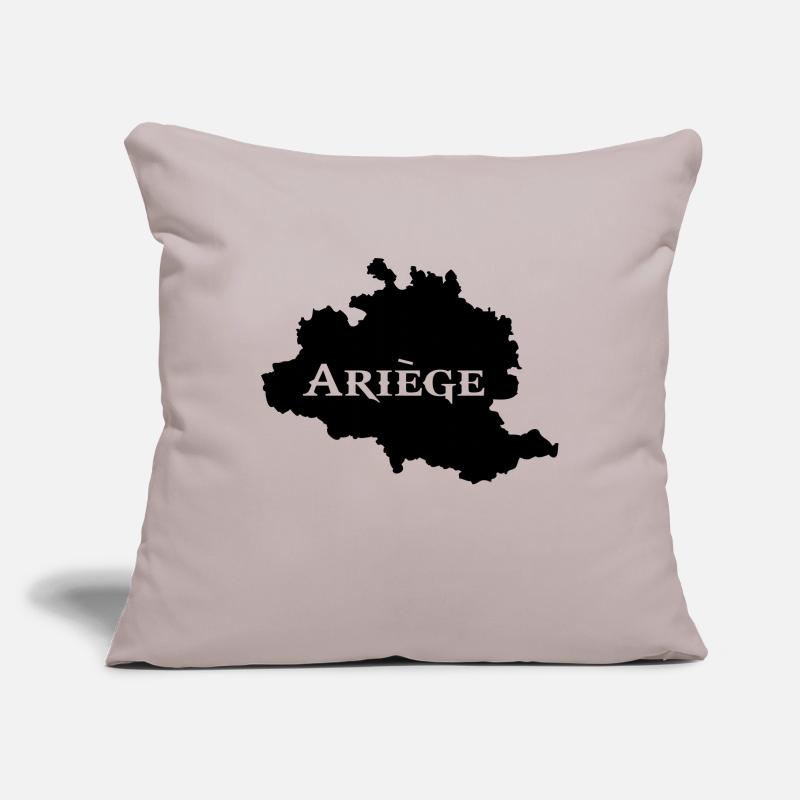 Ariège carte Ariégeoise Housse de coussin décorative 45 x 45 cm