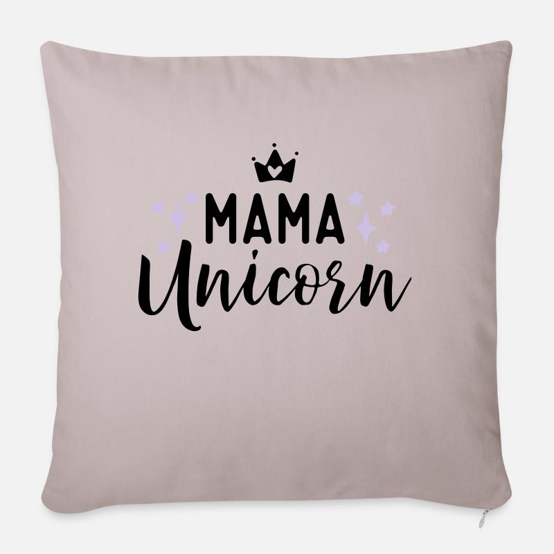 Unicorn - Sofakissenbezug 45 x 45 cm - helles Taupe