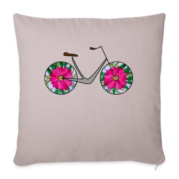 Bike - Sofa pillowcase 17,3'' x 17,3'' (45 x 45 cm) - light taupe - Front