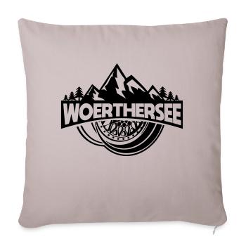 Wörthersee Wheel - Sofakissenbezug 45 x 45 cm - helles Taupe - Vorne