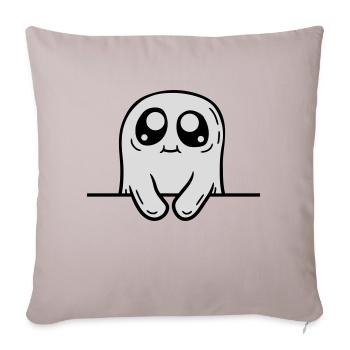 Doux derrière le mur - Housse de coussin décorative 45 x 45 cm - taupe clair - Devant