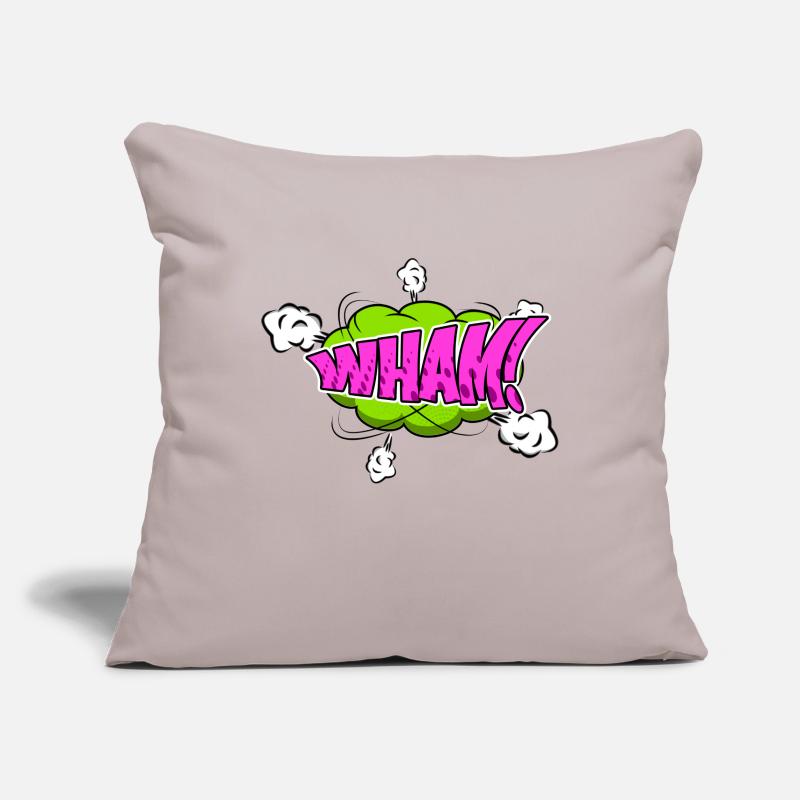 Wham! Comic Style Bubble Graffiti Lettering Sofa pillowcase 17,3'' x 17,3'' (45 x 45 cm)
