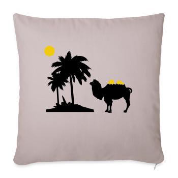 Kamel - Sofakissenbezug 45 x 45 cm - helles Taupe - Vorne