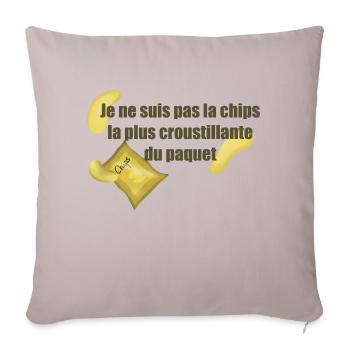 Chips - Housse de coussin décorative 45 x 45 cm - taupe clair - Devant