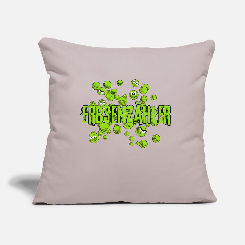 Erbsenzähler mrs Erdnuss grün fun comic Sofakissenbezug 45 x 45 cm
