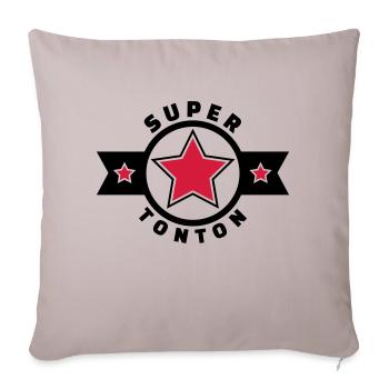 super tonton (v.4) - Housse de coussin décorative 45 x 45 cm - taupe clair - Devant