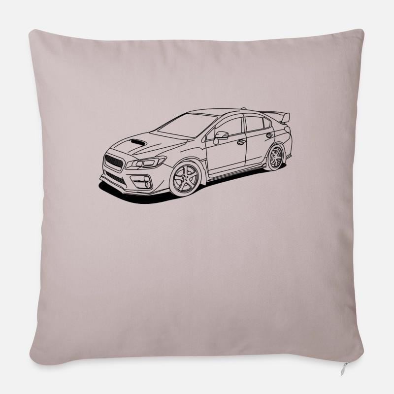 wrx sti outlines - Sofakissenbezug 45 x 45 cm - helles Taupe