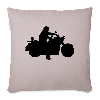 motorbike - Sofa pillowcase 17,3'' x 17,3'' (45 x 45 cm) - light taupe - Front