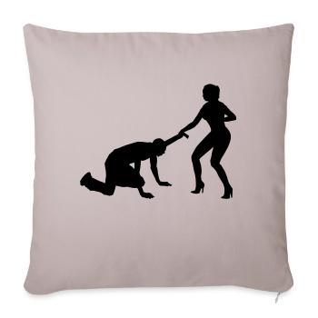 stag_night - Sofa pillowcase 17,3'' x 17,3'' (45 x 45 cm) - light taupe - Front