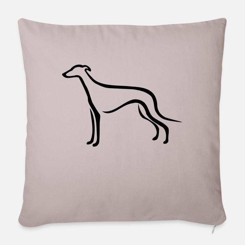 Greyhound - Sofakissenbezug 45 x 45 cm - helles Taupe