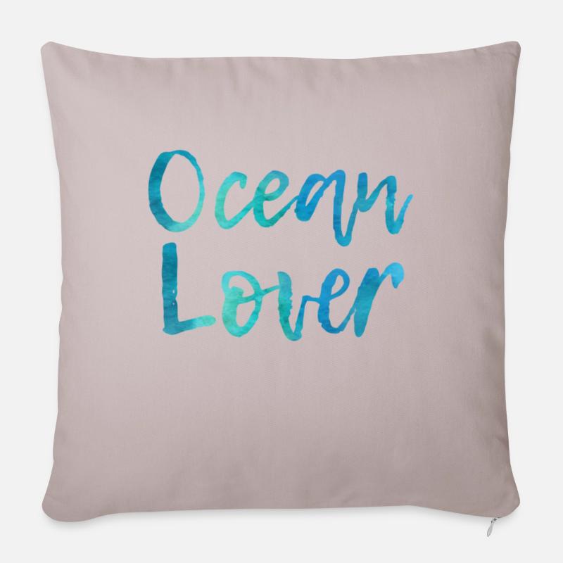 Ocean Lover - Sofakissenbezug 45 x 45 cm - helles Taupe