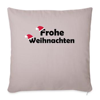 Joyeux Noël - Housse de coussin décorative 45 x 45 cm - taupe clair - Devant