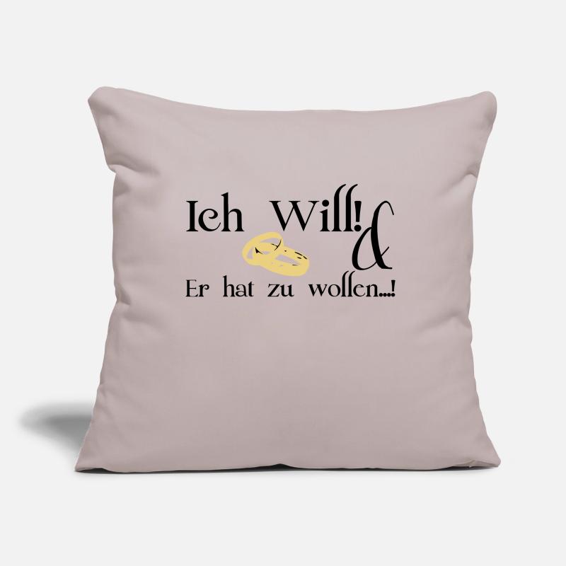 Ich will Sofakissenbezug 45 x 45 cm