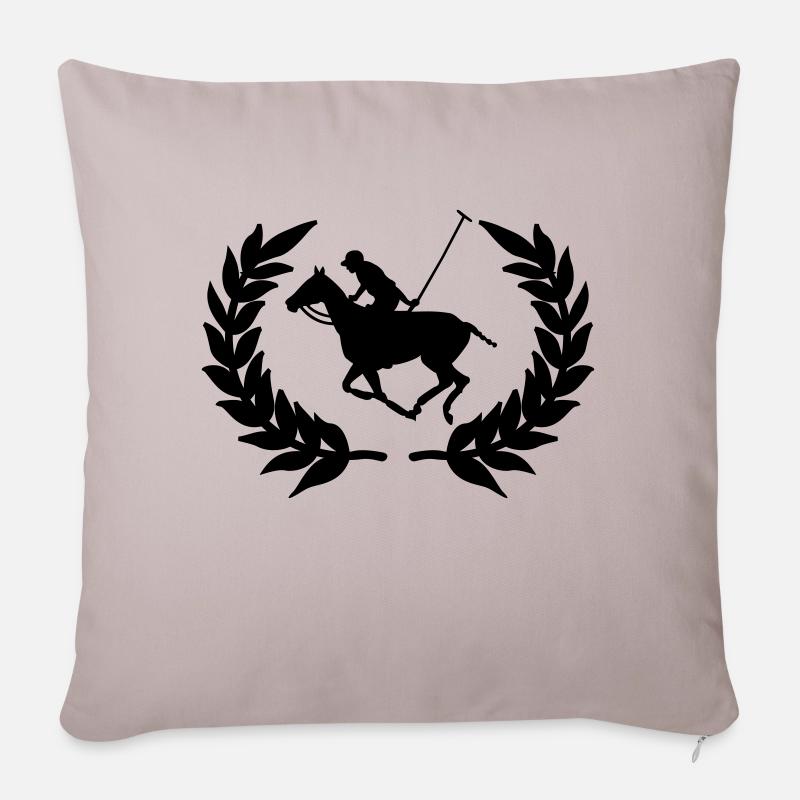 Polo Player - Sofakissenbezug 45 x 45 cm - helles Taupe