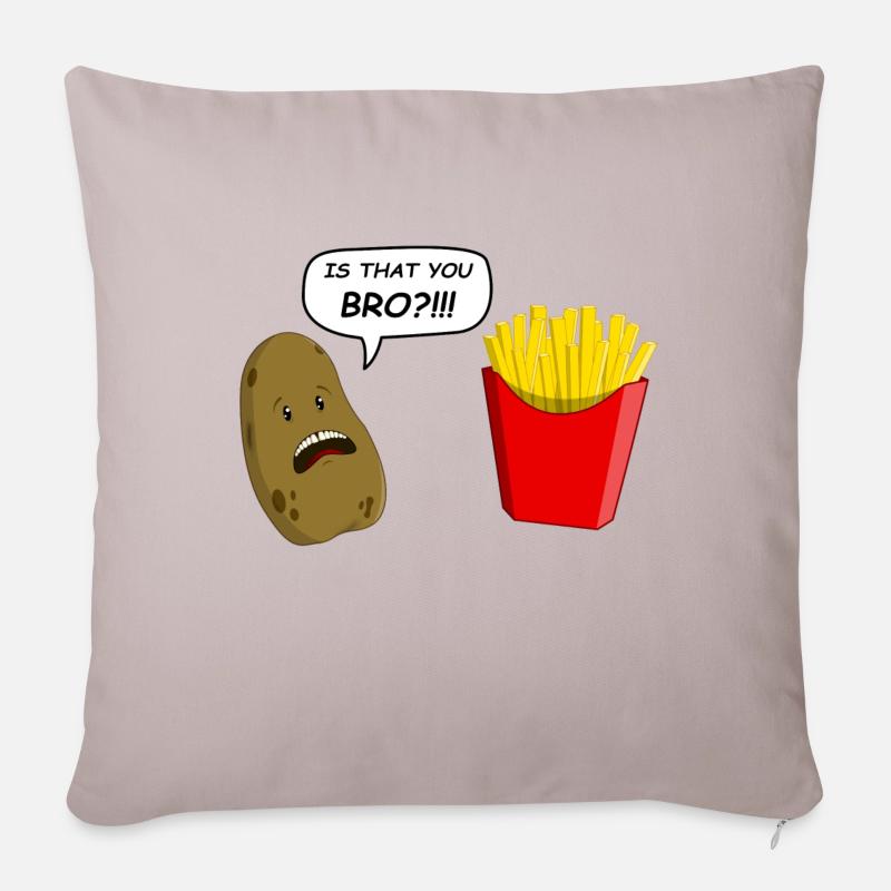 potato - Housse de coussin décorative 45 x 45 cm - taupe clair