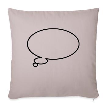 Thinking bubble - Sofakissenbezug 45 x 45 cm - helles Taupe - Vorne
