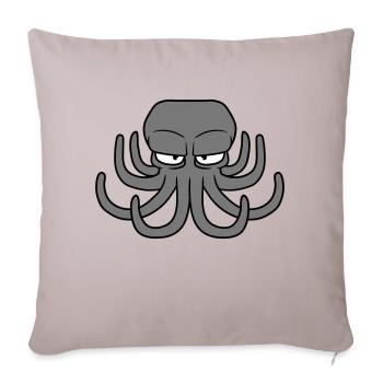 Pieuvre, pieuvre, pieuvre, céphalopode, mauvais œil - Housse de coussin décorative 45 x 45 cm - taupe clair - Devant
