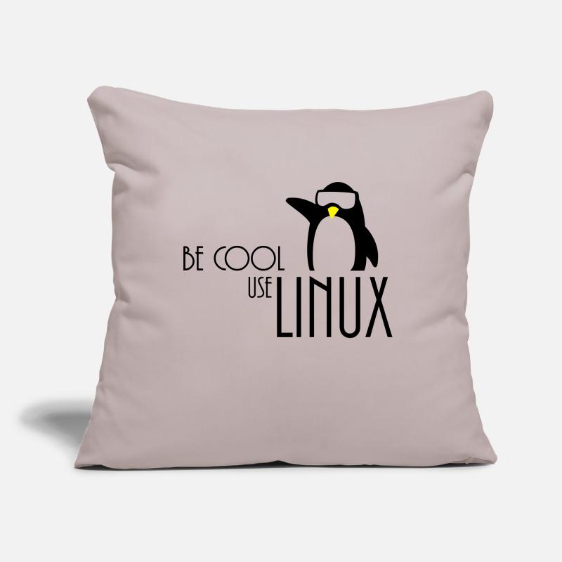 être cool utilisation linux Housse de coussin décorative 45 x 45 cm