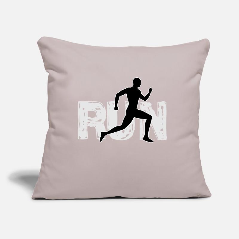 Exécuter en cours d’exécution Housse de coussin décorative 45 x 45 cm