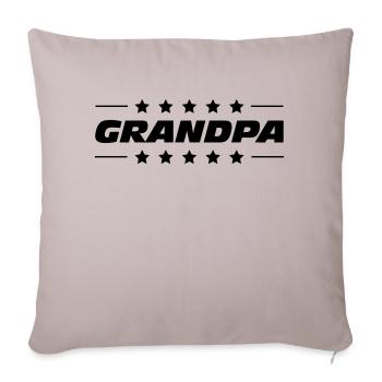Grandpa - Housse de coussin décorative 45 x 45 cm - taupe clair - Devant