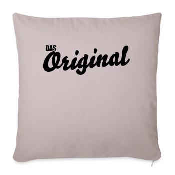 Das Original - Sofakissenbezug 45 x 45 cm - helles Taupe - Vorne