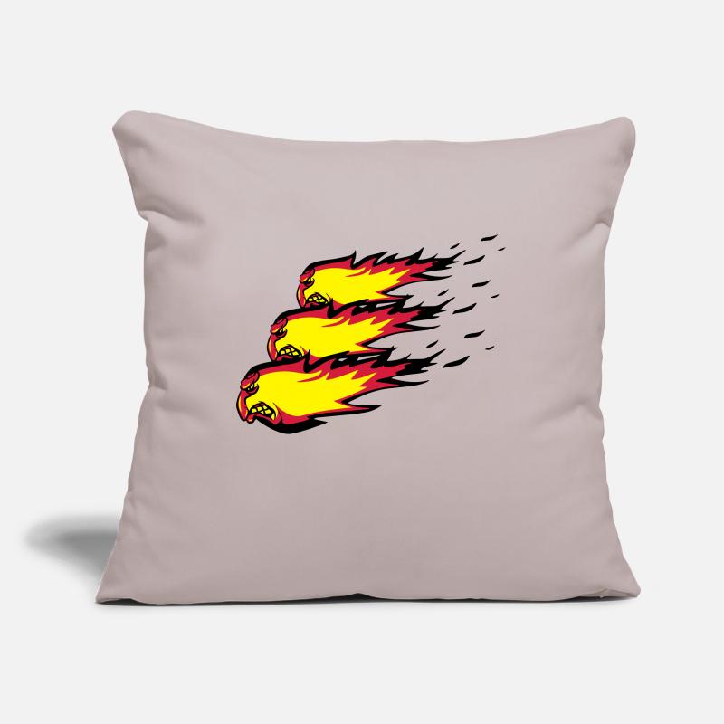 Fire flame fireball formation agro Sofa pillowcase 17,3'' x 17,3'' (45 x 45 cm)