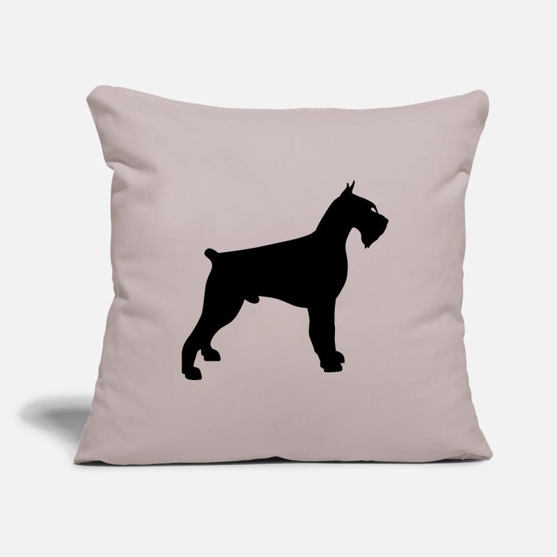 schnauzer géant Housse de coussin décorative 45 x 45 cm