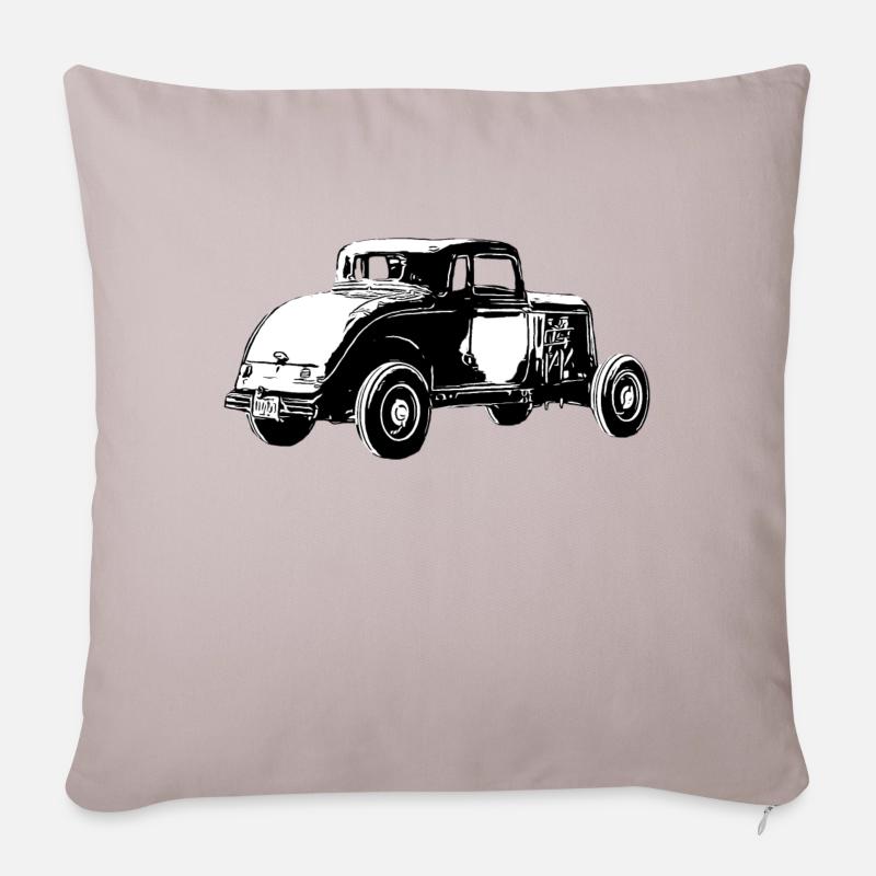 Auto - Sofakissenbezug 45 x 45 cm - helles Taupe