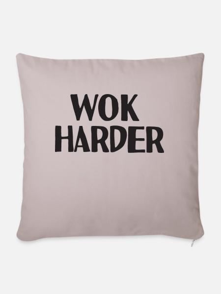 Wok härter - Sofakissenbezug 45 x 45 cm - helles Taupe