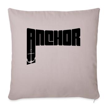Text Anchor Crew - Sofa pillowcase 17,3'' x 17,3'' (45 x 45 cm) - light taupe - Front