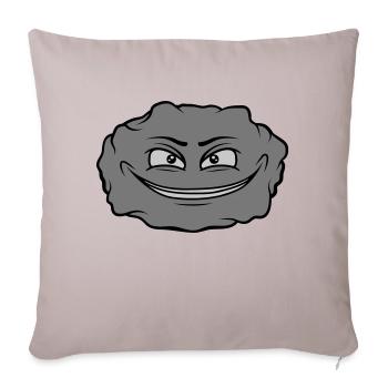 Evil Cartoon Stone - Sofa pillowcase 17,3'' x 17,3'' (45 x 45 cm) - light taupe - Front