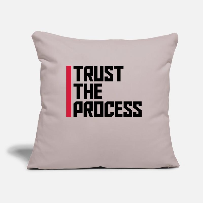 faire confiance au processus Devis Housse de coussin décorative 45 x 45 cm