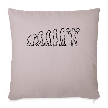 Fitness Strength Training Athletes Muscle Bodybuilders - Sofa pillowcase 17,3'' x 17,3'' (45 x 45 cm) - light taupe - Front