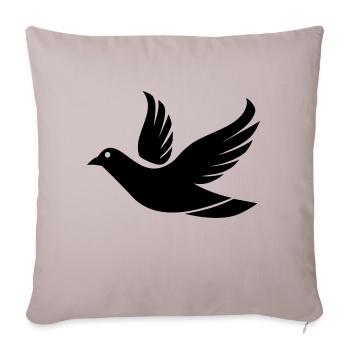 Flying Dove in the Sky - Illustration - Sofa pillowcase 17,3'' x 17,3'' (45 x 45 cm) - light taupe - Front